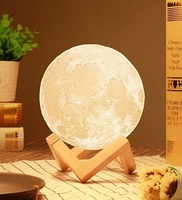 Avion Colour Changing Rechargeable 3D LED Moon Lamp,