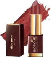 Biotique Natural Makeup Matte Diva Pout Lipstick - Flaming Desire, 4g