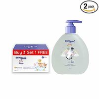 [ Apply 10Rs Coupon ] Bumtum Paraben Free Baby Soap (4N x 50 Gram) & Baby Hair Oil (200 ML) Combo