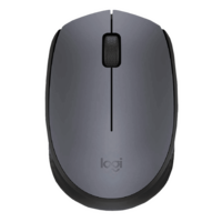 Logitech M170 Wireless Optical Mouse (1000 DPI, Plug & Play, Grey/Black)