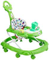 Amazon Brand - Solimo Baby Walker with Push Handle, Green
