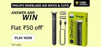 Amazon Philips OneBlade No Nicks & Cuts Quiz Answers
