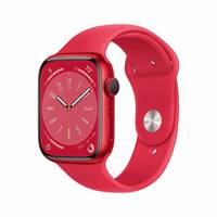 Apple Watch Series 8 [GPS 45 mm] Smart Watch w/ (Product) RED Aluminium Case with (Product) RED Sport Band [Prime Deal]