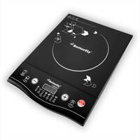 Butterfly Rapid Plus Induction Cooktop  (Black, Push Button)