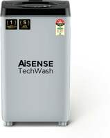 Over - Acer 6.5 kg Quad Wash Series with AiSense, 5 Star Rating, AutoBalance, Hex-Fin Jet Pulsator, SwirlWash Tub, Fully Automatic Top Load Washing Machine Black, Grey (AR65FATLP0EC)