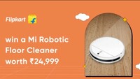 Cred Jackpot - chance to win Mi Robotic Floor Cleaner or get 10% off upto 750 on home appliances from Flipkart