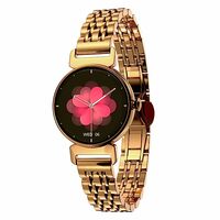 Vibez by Lifelong Ruby 1.04" AMOLED Smartwatch for Women with Metal Strap, Bluetooth Calling
