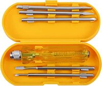 Asian Paints TruCare 5-in-1 Pc Screw Driver Kit With 2 Flat Blades, 2 Phillips Head, 1 Round Poker Bar | Multi-purpose Tool Set