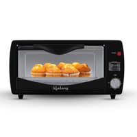 Lifelong 9 Litres Oven, Toaster & Griller OTG Oven for Baking Cake, Pizza, Grilling and Toasting at Home (LLOT09,1 Years Manufacturer's Warranty, Black)