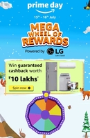 Prime Specific Mega Wheel of Rewards | Win Guaranteed Cashbacks*