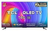 TCL 139 cm (55 inches) 4K Ultra HD Smart QLED Google TV 55T6G