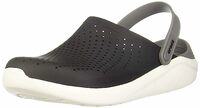crocs unisex-adult LiteRide Clog Black/Smoke Clog