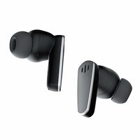 AmazonBasics Truly Wireless in Ear Earbuds with ENC Quad Mic, IPX5 Water Resistant, Bluetooth 5.3, Up to 28 Hours Playtime and Fast Charging (Black)