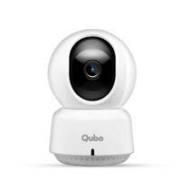 Qubo Smart 360 WiFi CCTV Camera for Home from Hero Group | Made in India | 2MP 1080p Full HD | Two Way Talk | Mobile App | Night Vision | AI Enabled | Cloud & SD Card Recording