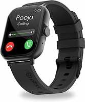 PTron Force X12N 1.85" Full Touch HD Display Bluetooth Calling Smartwatch, Functional Crown, 580 NITS Brightness, HR, SpO2, Watch Faces, Inbuilt Games, 5 Days Battery Life & IP68 Waterproof (Black)