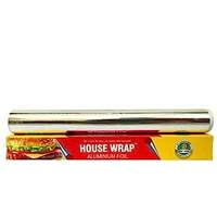 House Wrap Aluminium Foil for Kitchen, Food Packing, Cooking, Baking - 9 Meter Net Guaranteed 11 Microns in Thickness for Keeping Food Warm (Pack of 1)