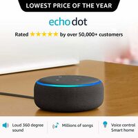 Echo Dot (3rd Gen) - Smart speaker with Alexa (Black) [Rs 250 coupon]