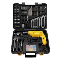 STANLEY SDH550KM-IN 550W 10mm Corded Single Speed Hammer Drill Machine with Mechanical Hand Toolkit