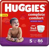 Huggies Complete Comfort Wonder Pants, with 5 in 1 Comfort Pant Diapers - S  (86 Pieces)