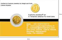 Euphoria by A.Himanshu 24k (999) 2 gm Yellow Gold Coin rs 11,669
