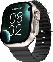 Hammer Active 2.0 1.95" Display Bluetooth Calling Smart Watch with Metal Body (Black)