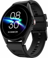 Hammer Cyclone 1.39" Round Dial Smart Watch with Calling Function, High Refresh Rate, Multi Sports Modes, Spo2, HR, Voice Assistant (Midnight Black)