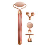 Lifelong Electric Jade Roller with Ball Roller, T-Shape Roller & Y-Shape Roller Massage Heads| Facial Roller Kit for Face, Eye, Neck, Jade Roller, Anti-Aging Facial Massager for Anti-Wrinkles | Battery Powered (LLM729,