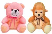 Babique Combo Monkey & Teddy Bear Soft Toy Boy/Girl/Baby Kids Birthday Gift (25 cm) (Pc-2)