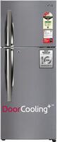 LG 242 L Frost Free Double Door 3 Star Refrigerator with Smart Inverter  (Shiny Steel)