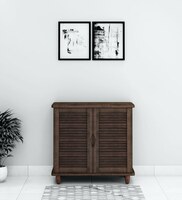 Kaira Shoe Cabinet in Wenge Finish, By HomeTown 