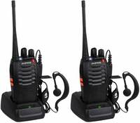 Baofeng BF-888S Walkie Talkie Two Way Radio 16CH 400-470MHZ Long Range WT01 Walkie Talkie  (Black)