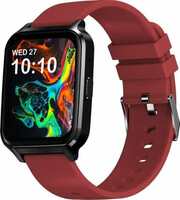 Fire-Boltt Tornado Bluetooth Calling Smartwatch Smartwatch  (Maroon Strap, Free Size)