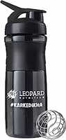 LEOPARD NUTRITION Polyethylene Protein Shaker Bottle, Leak Proof Bpa Free (Black-760Ml, Pack Of 1)