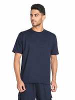CHKOKKO Men's Terry Cotton Loose Fit Half Sleeves T-Shirt