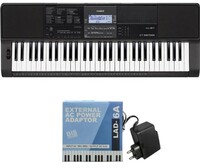 Casio CT-X870IN 61-Key Portable Keyboard with Piano tones, Black