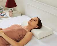 Amazon Brand - Solimo Premium Orthopaedic Memory Foam Contour Pillow, Standard Size