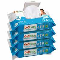 OYO BABY® Baby Wipes Offers Combo Wet Wipes With Lid/Water Wipes for Newborn babies Pack of 4 (288 wipes)