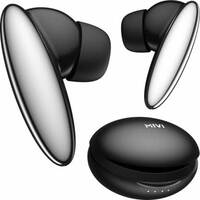 Mivi DuoPods K6 TWS,Rich Bass,50H Playtime,AI ENC,Low Latency,Type C,5.3 Bluetooth Headset (Black, True Wireless)
