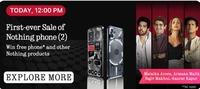 Flipkart The Zero Hour Sale - Nothing Phone (2) | Win Free Phone & Other Nothing Products (12PM)