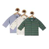 MINI KLUB NEW BORN AND BABY BOYS FRONT OPEN VEST, MULTI, Early Baby