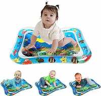 Wembley Water Mat for Babies to Play Tummy Time Water Bed for Kids Baby Toys for Girl Boys Crawling Floor Mat Fun Activity Playmats for Toddlers Inflatable Leakproof Age 3-12 Month, Multicolor