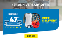 Decathlon 47th Anniversary - Up to 60% Off & Extra Up to Rs.300 Coupon Off on App
