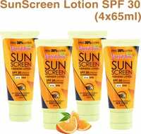 NutriGlow Sun Screen Lotion (Pack of 4) - SPF 30 PA+++ (65 ml)