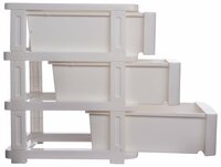 Nayasa Superplast Fusion Plastic Container Set, 9-Pieces, Grey (SKU-NAYASA-8)