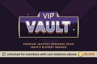 Cred VIP Vault: Jackpot Rewards from India's Biggest Brands(for users who have 50000+ coins)
