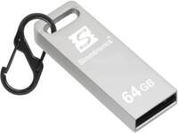 Simmtronics Ultra Speed USB 2.0 64GB Flash Drive Metal Body With Anti Lost Hook 64 GB Pen Drive (Silver)