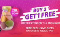 Faces Canada- Buy 2 Get 1 Free + Free Exclusive Gifts on Orders Above Rs.799 