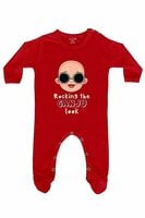 Fflirtygo Rocking The Ganju Look Baby Wear 100% Hosiery Cotton Infants Rompers with Booties/Onesies/Body Suit/Sleepsuit/Jumpsuit Full Sleeve Romper for Boys and Girls