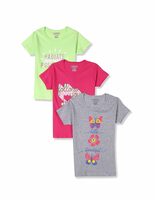 Cherokee by Unlimited Girl's Regular T-Shirt Pack of 3