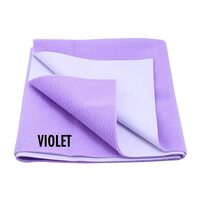 [many options]] DEEPSHOPER Extra Absorbent Quick Dry Sheet for Baby, Leak Proof Comfortable Baby Bed Protector, Waterproof Baby Sheet for New Born Baby Small Single, Color : Violet